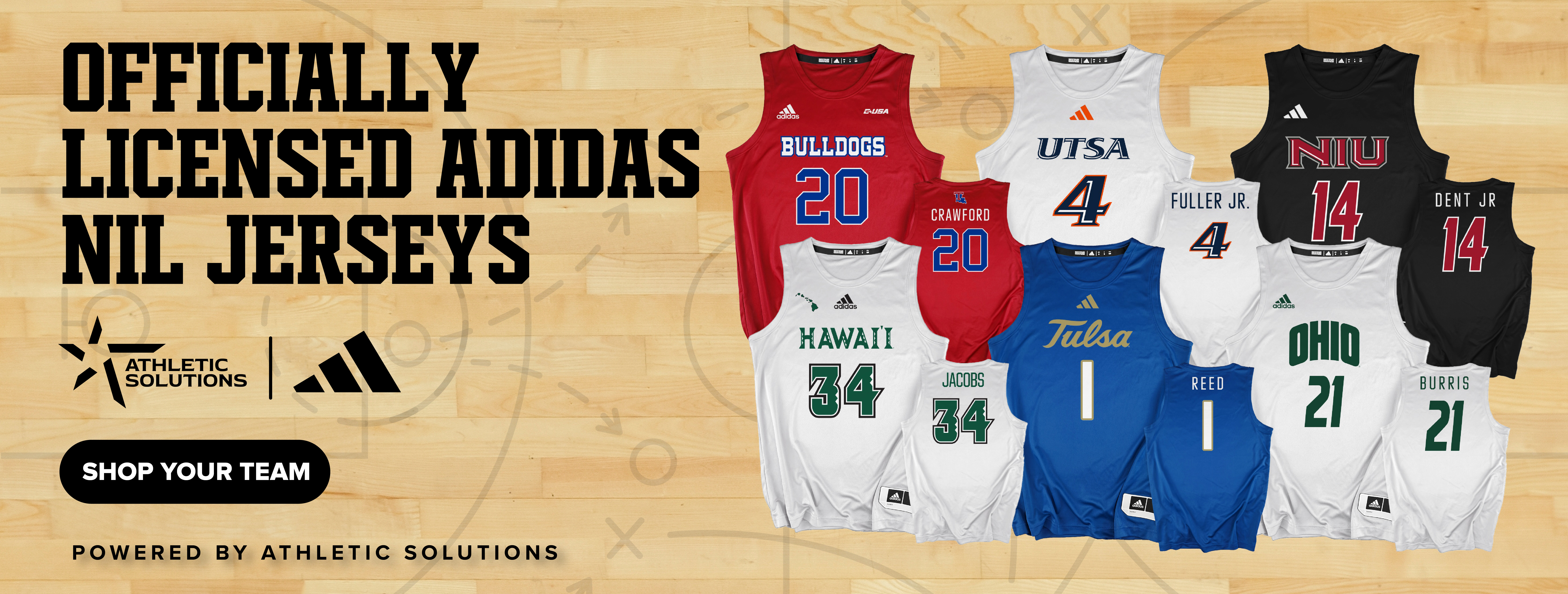 Image of Adidas Basketball Jerseys