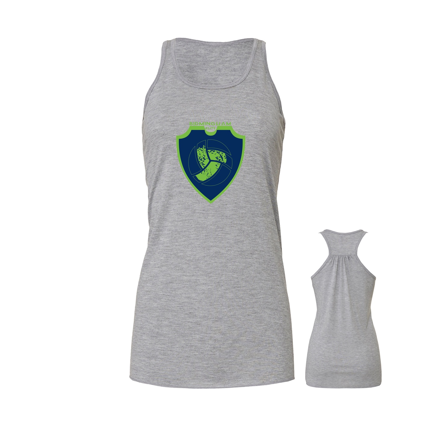 Women's Flowy Racerback Tank - Athletic Heather