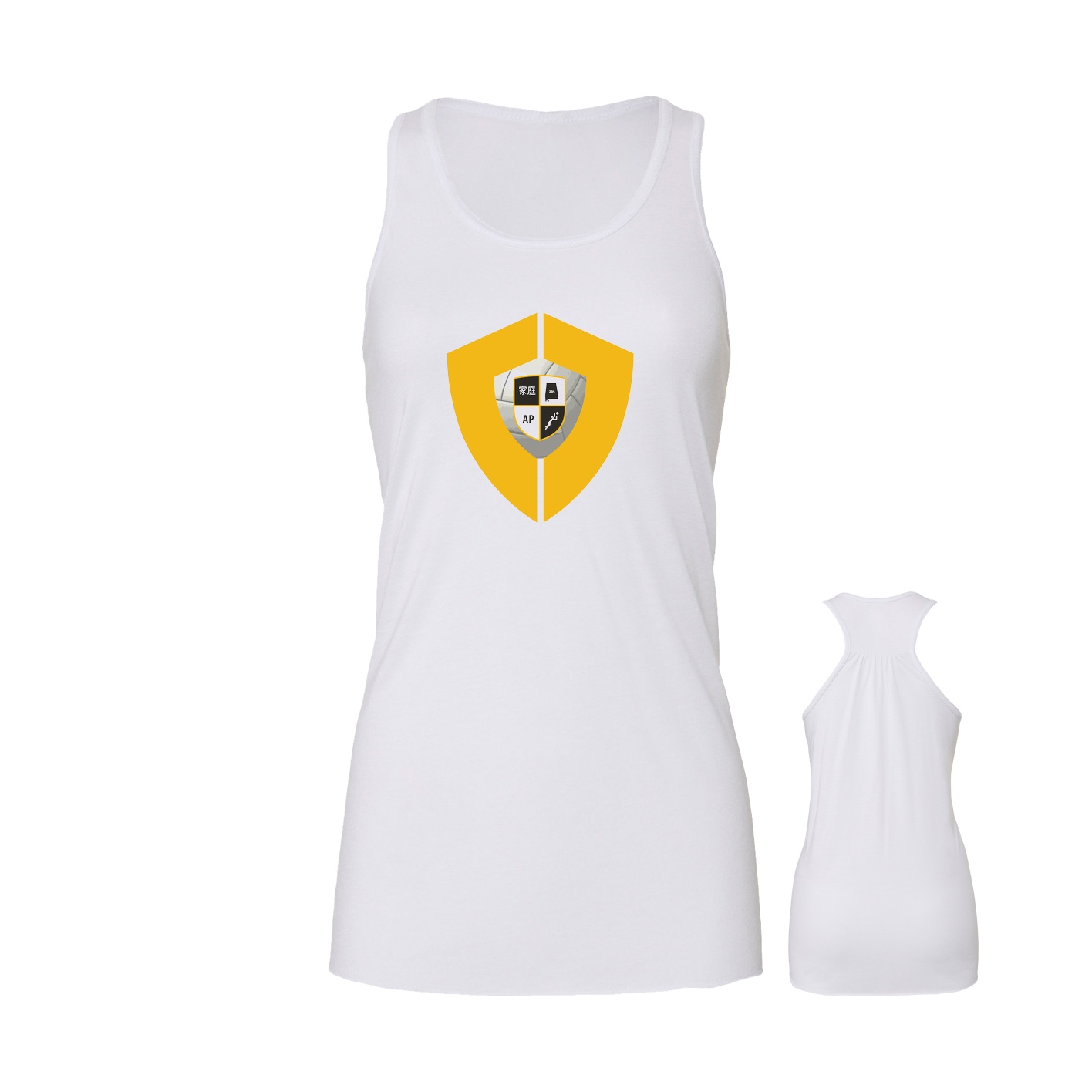 Women's Flowy Racerback Tank - White