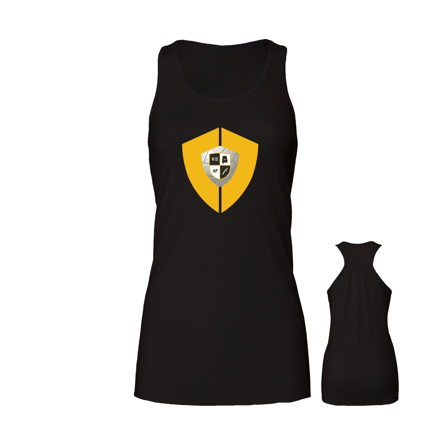 Women's Flowy Racerback Tank - Black
