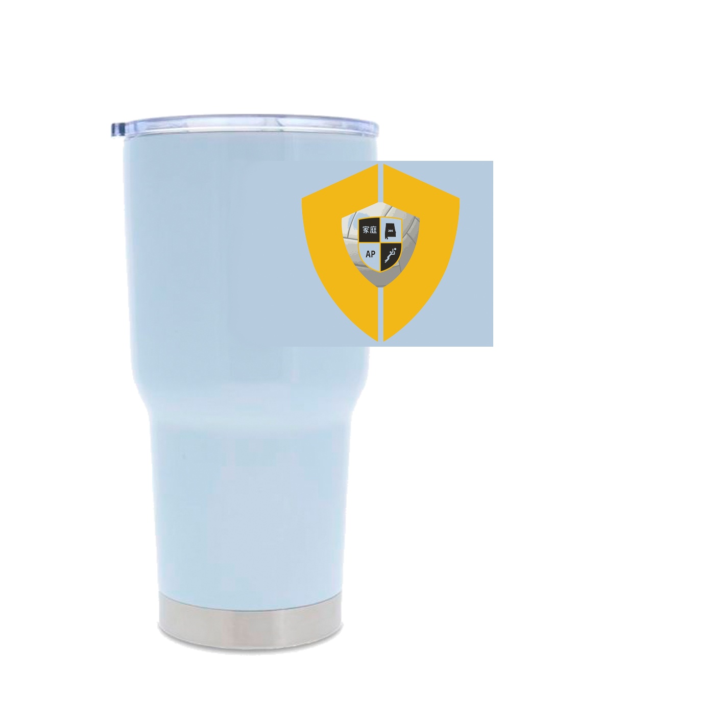 30oz Stainless Steel Tumbler - White