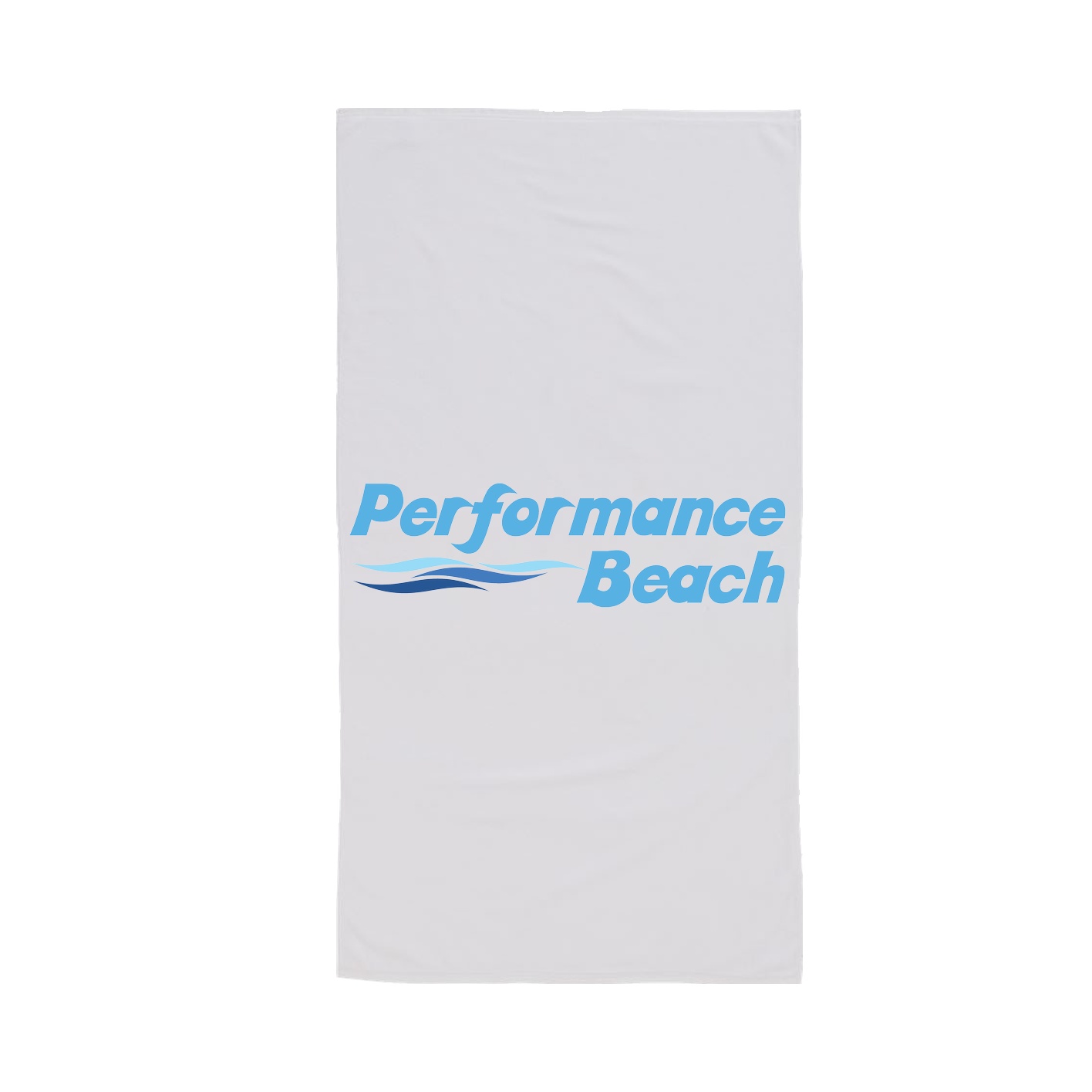 30x60 Velour Beach Towel - White