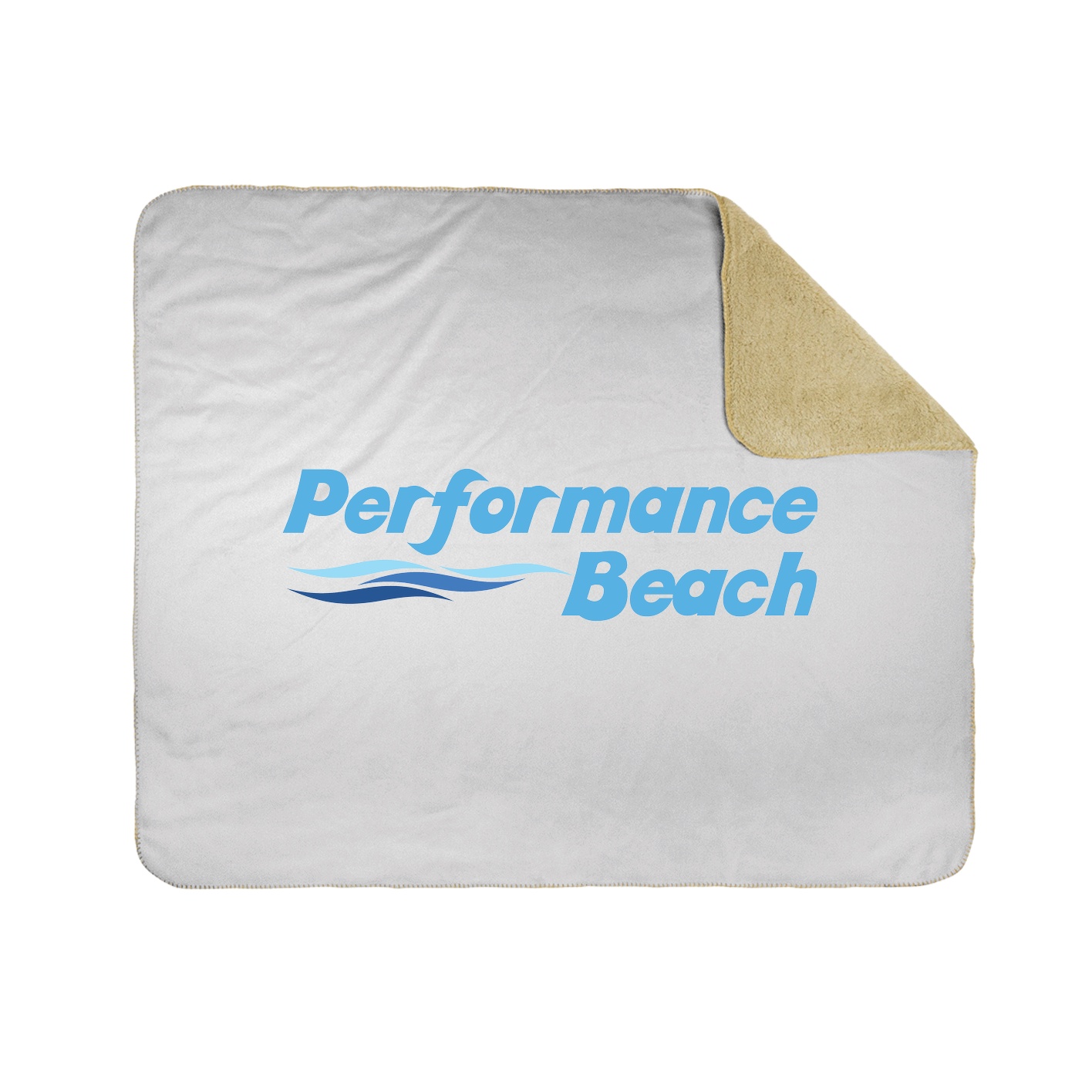 50x60 Sherpa Lined Throw Blanket - White