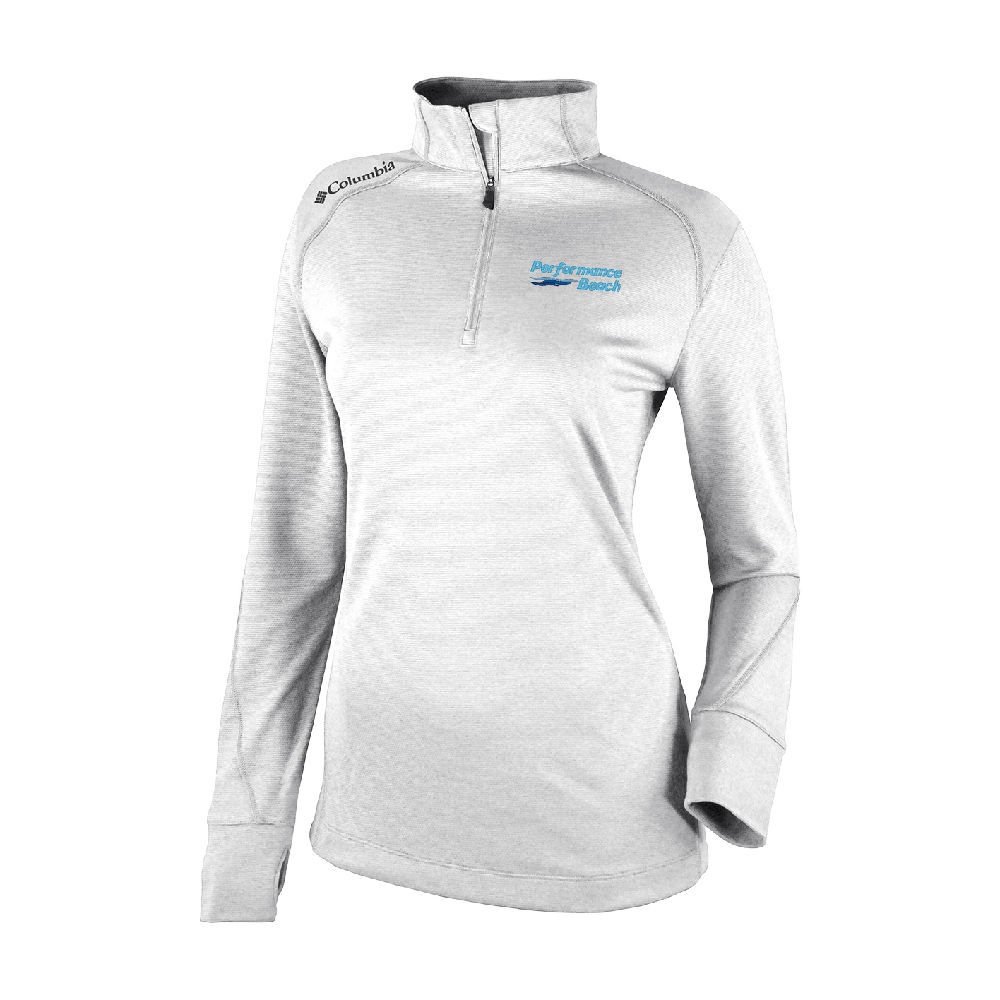 Women's Omni-Wick Shotgun 2.0 1/4 Zip - White