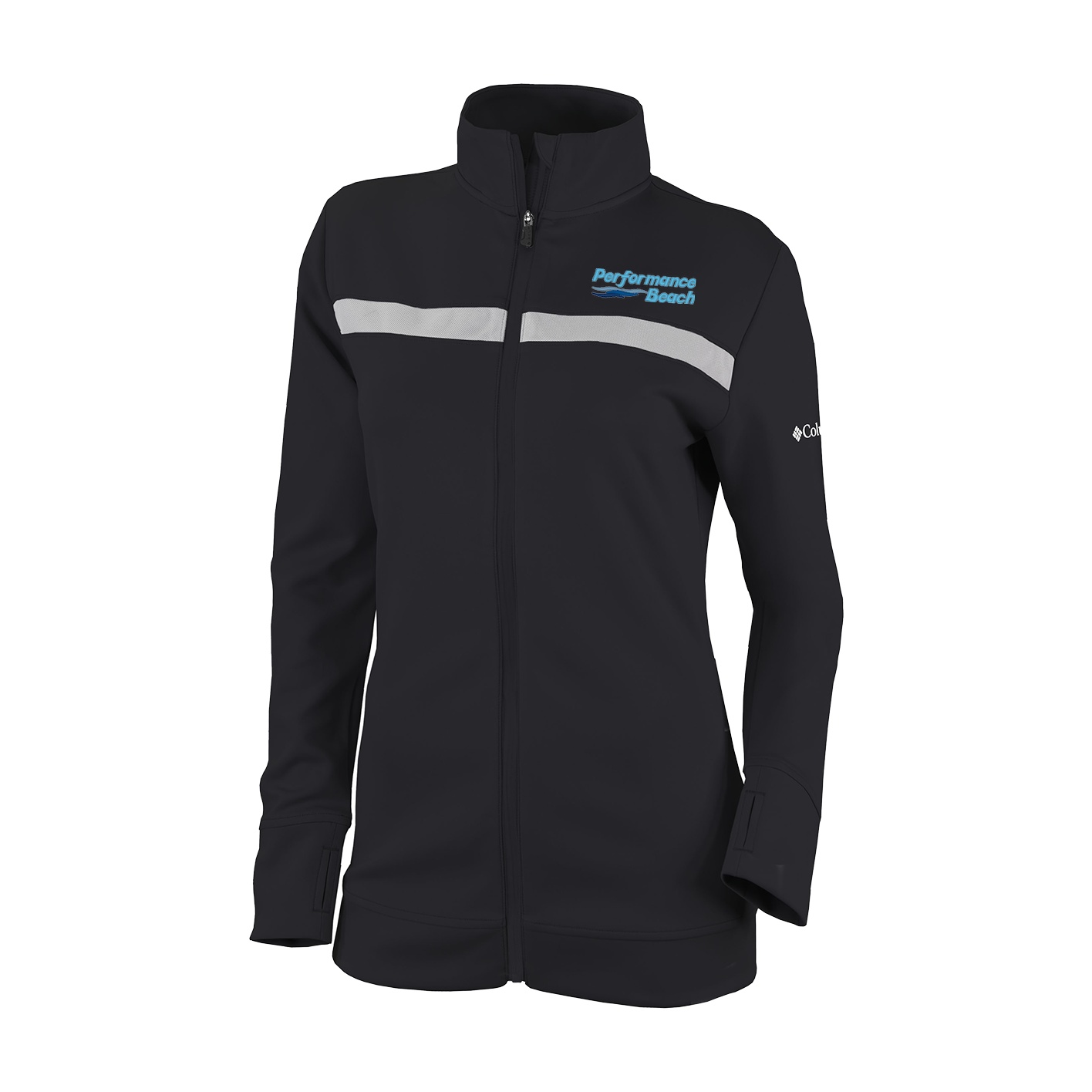 Women's Play Through Full Zip - Black