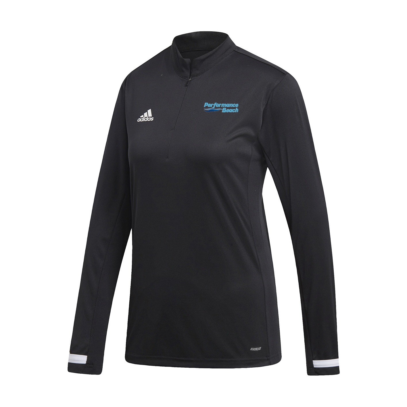 Women's Team19 1/4 Zip Long Sleeve - Black