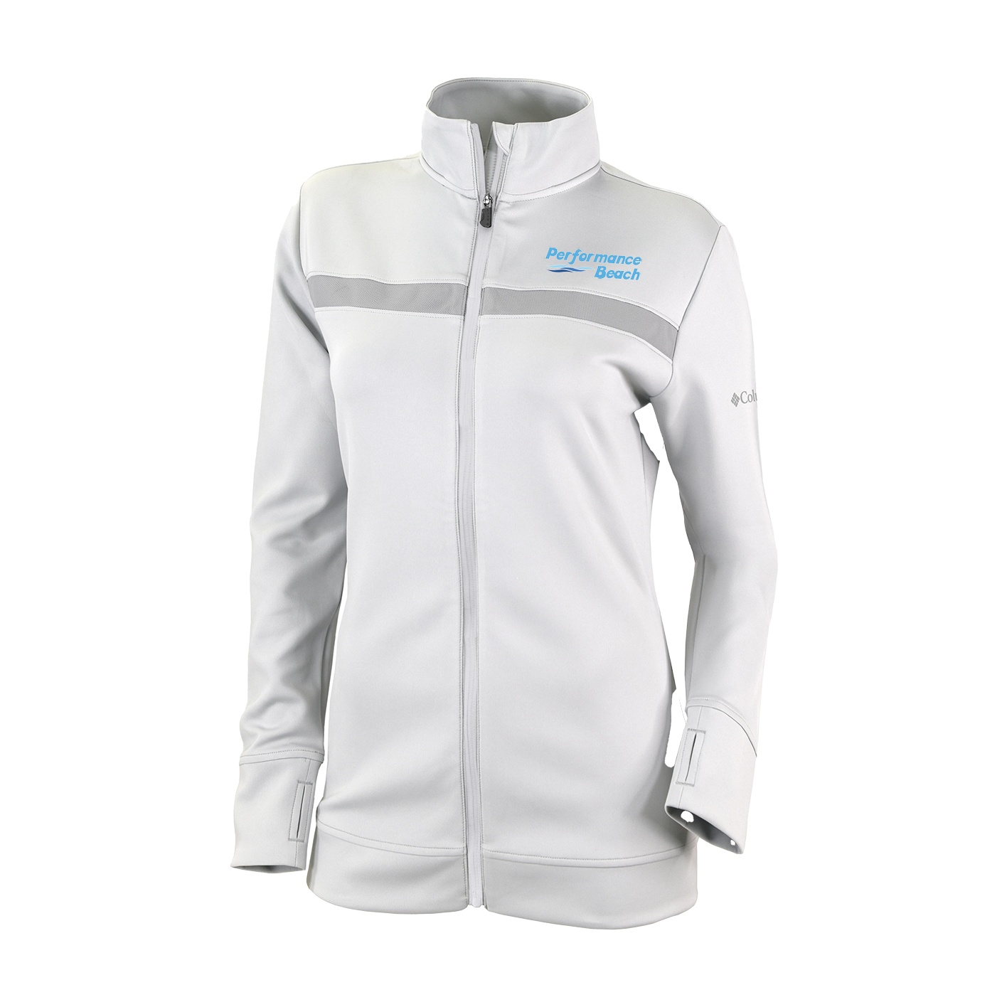 Women's Play Through Full Zip - White