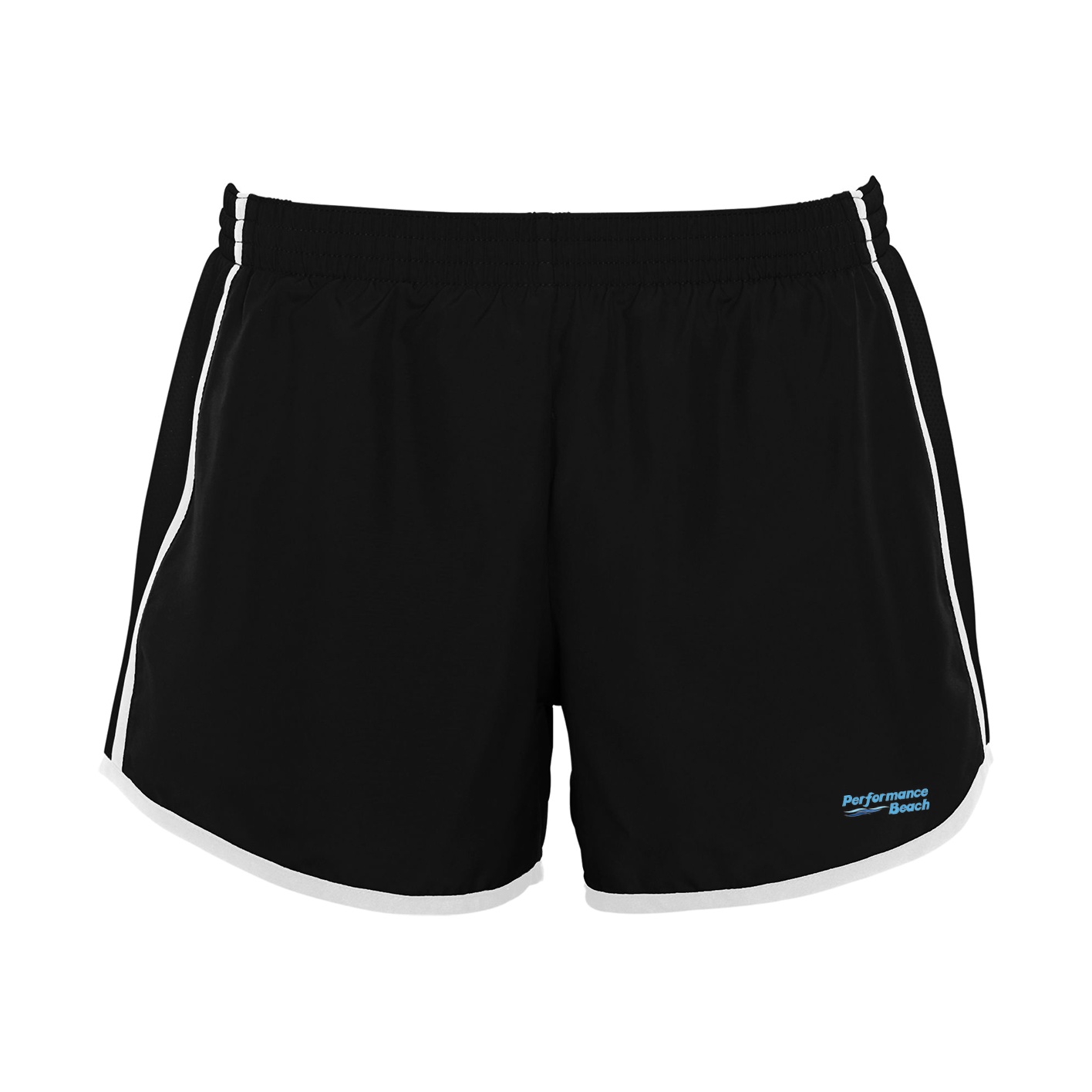 Augusta Ladies Pulse Shorts - Black White