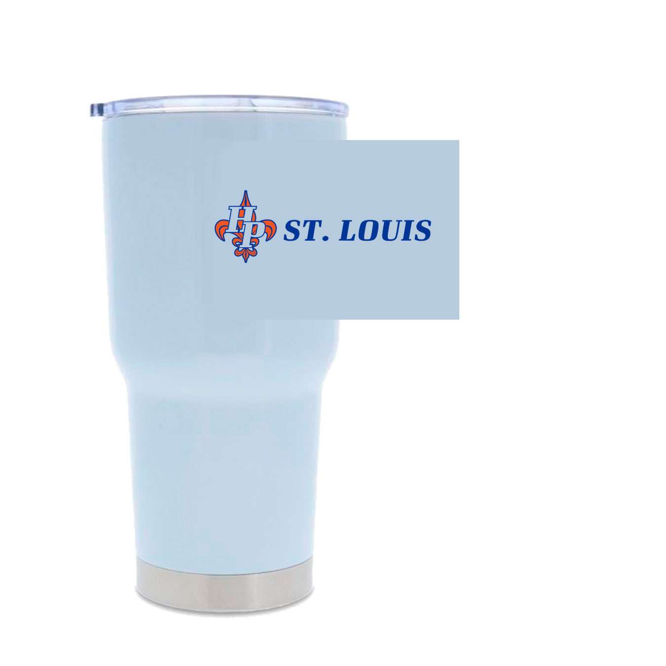 30oz Stainless Steel Tumbler - White