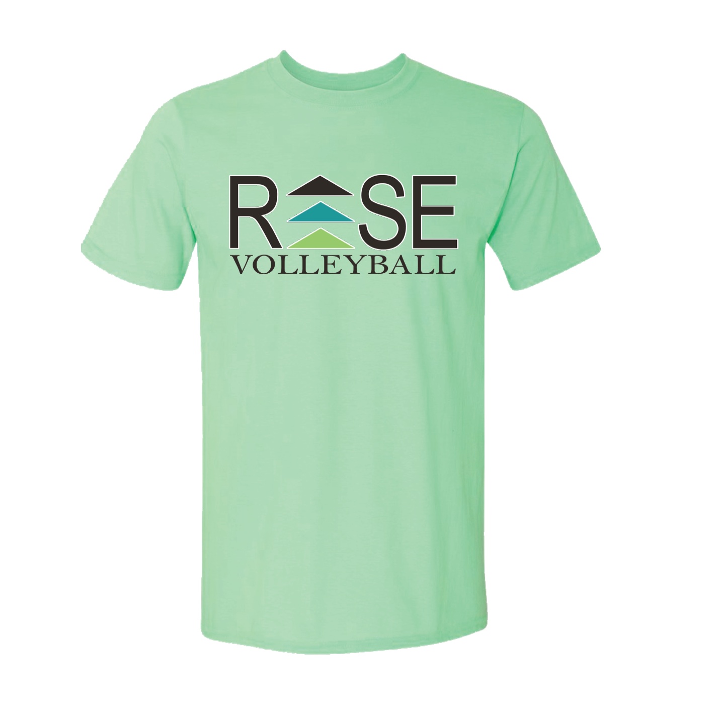 Classic T-Shirt - Mint Green - Logo Text Drop