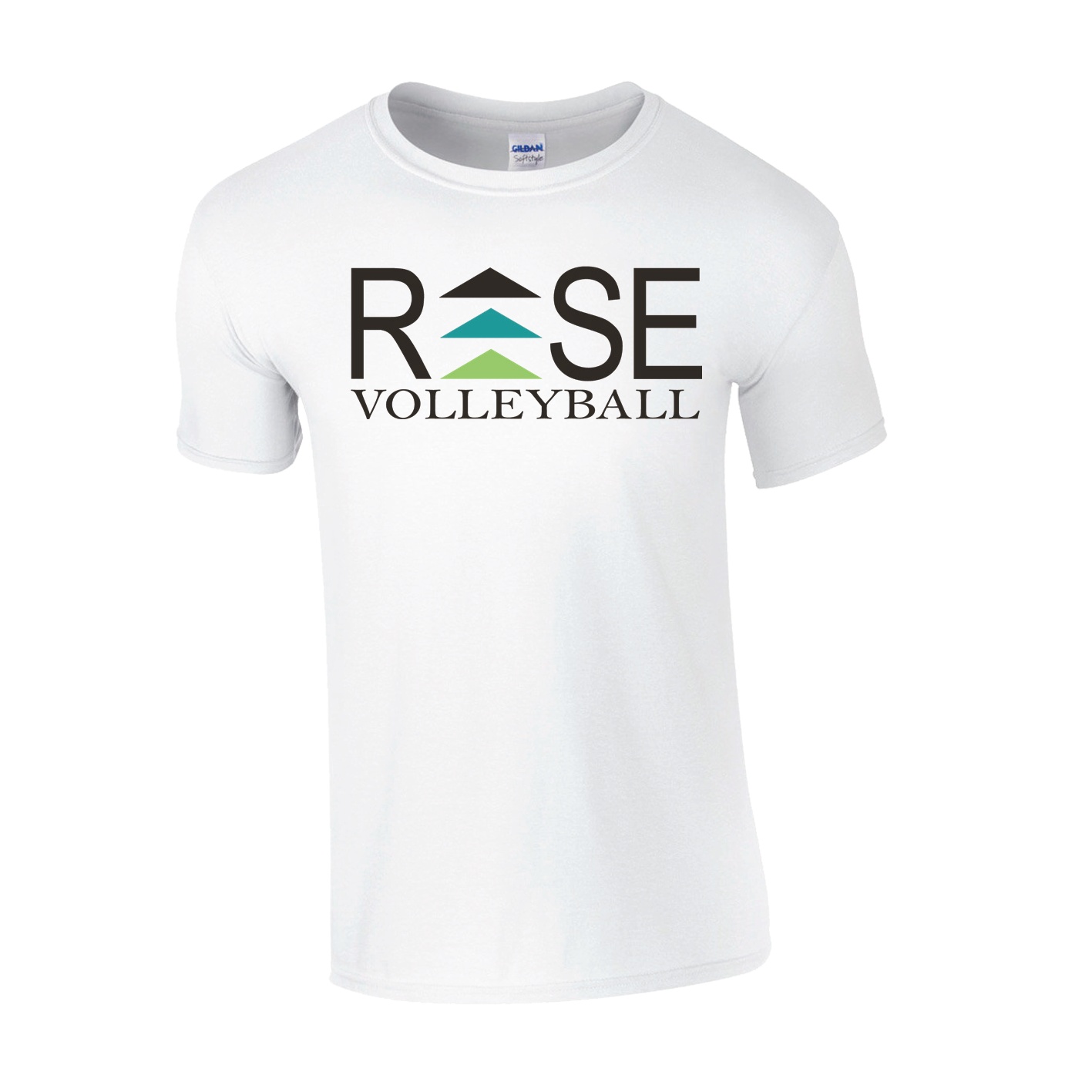 Classic T-Shirt - White - Logo Text Drop