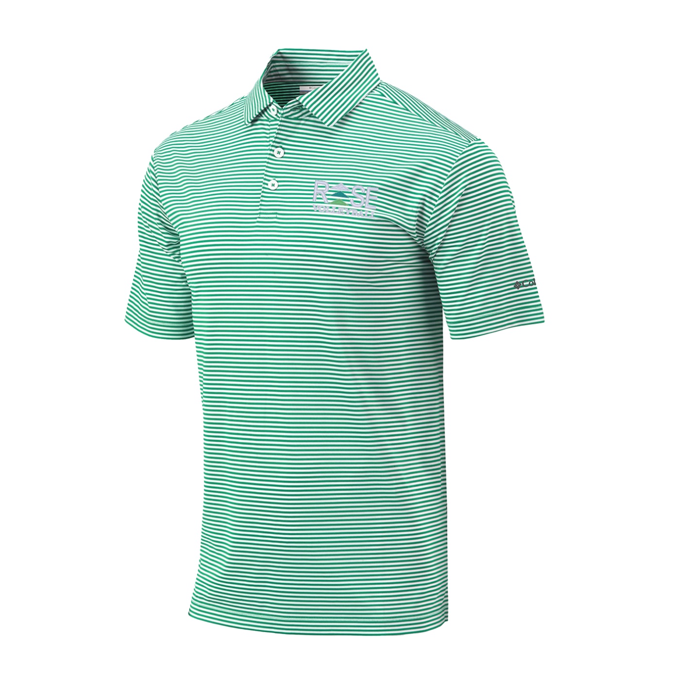 Men's Omni-Wick Club Invite Polo - Electric Turquoise - Embroidery Text Drop