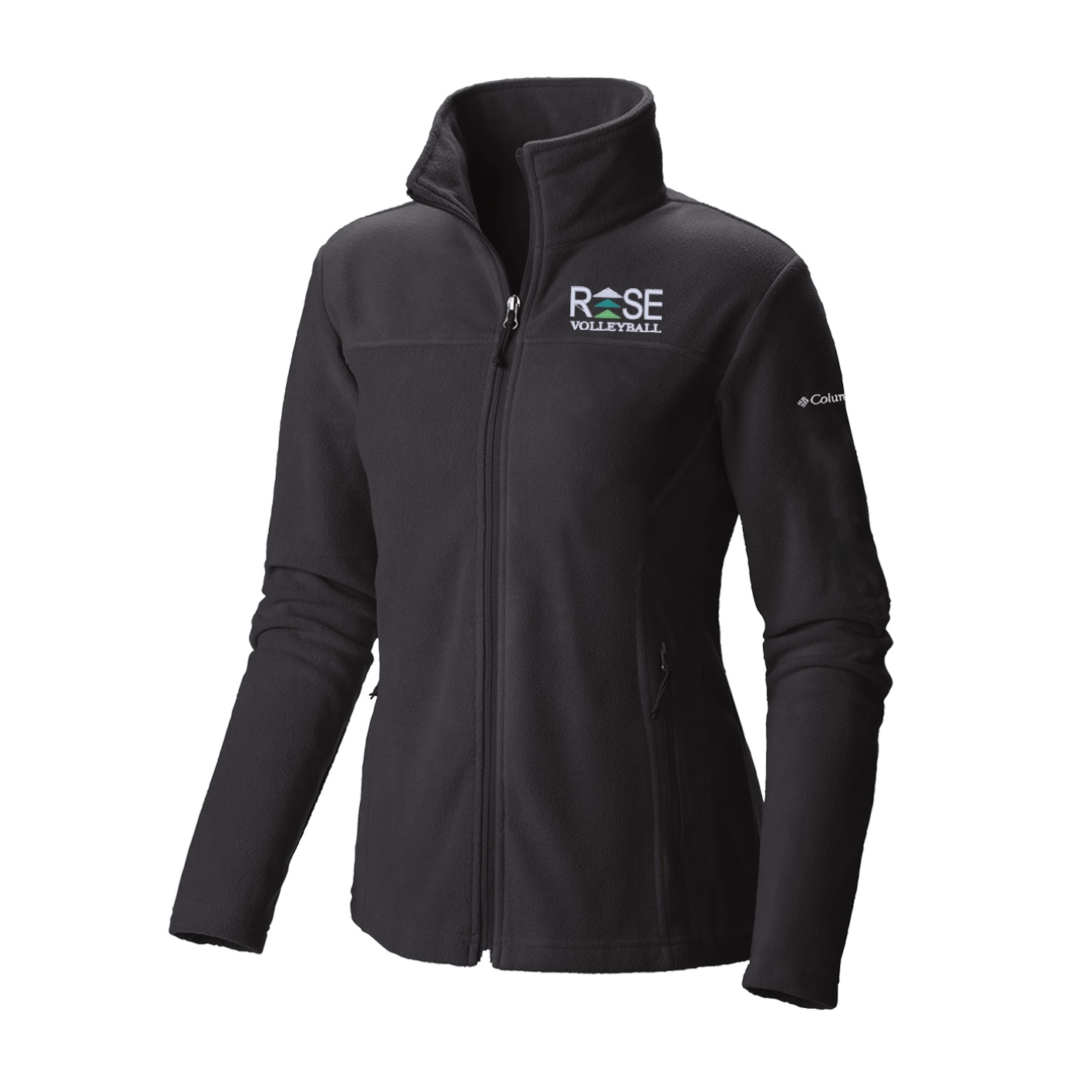 Women's Give and Go II Full Zip Fleece - Black - Embroidery Text Drop