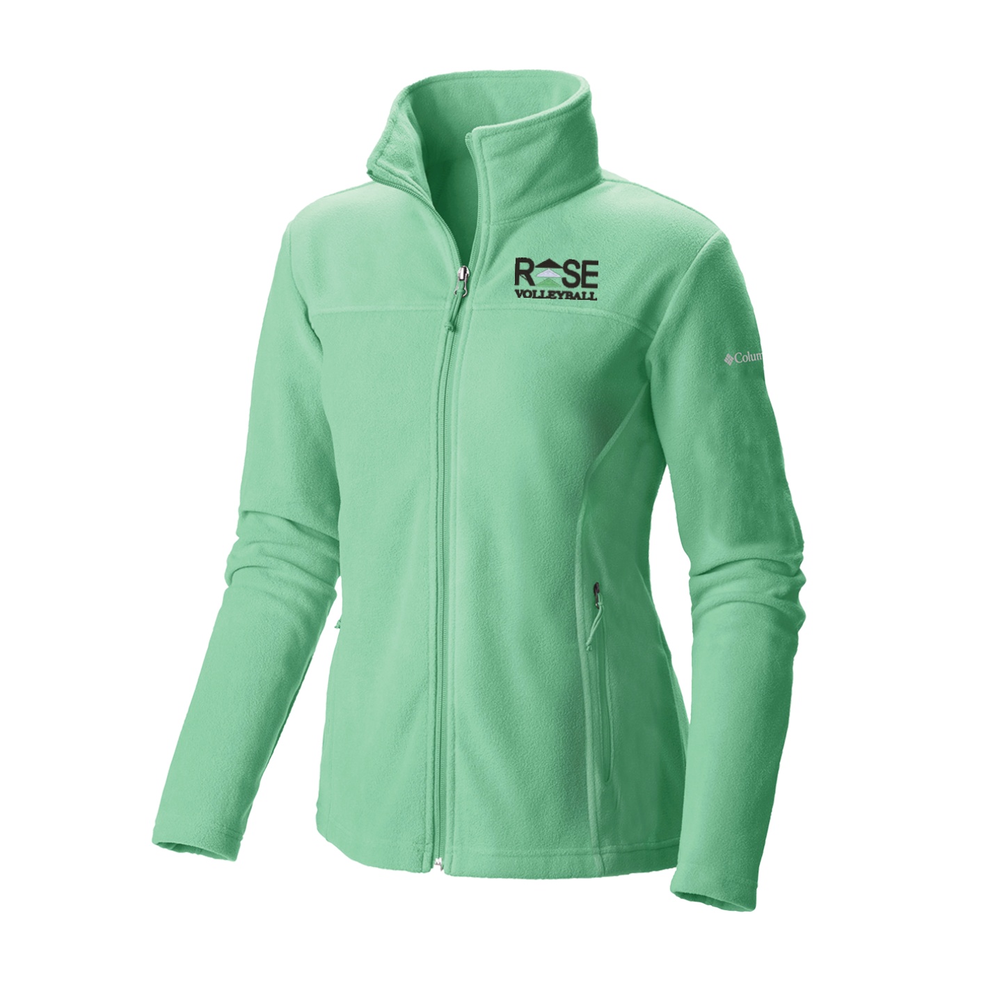 Women's Give and Go II Full Zip Fleece - Kelp - Embroidery Text Drop