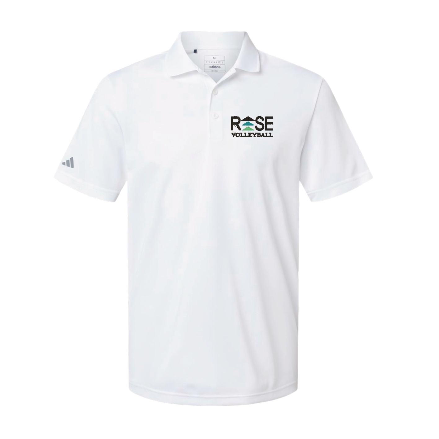 Adidas Sport Polo Men's - White - Embroidery Text Drop
