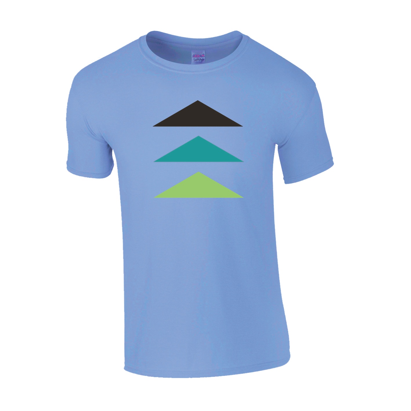 Classic T-Shirt - Carolina Blue - Logo Text Drop