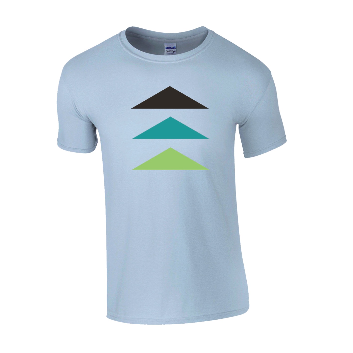 Classic T-Shirt - Light Blue - Logo Text Drop