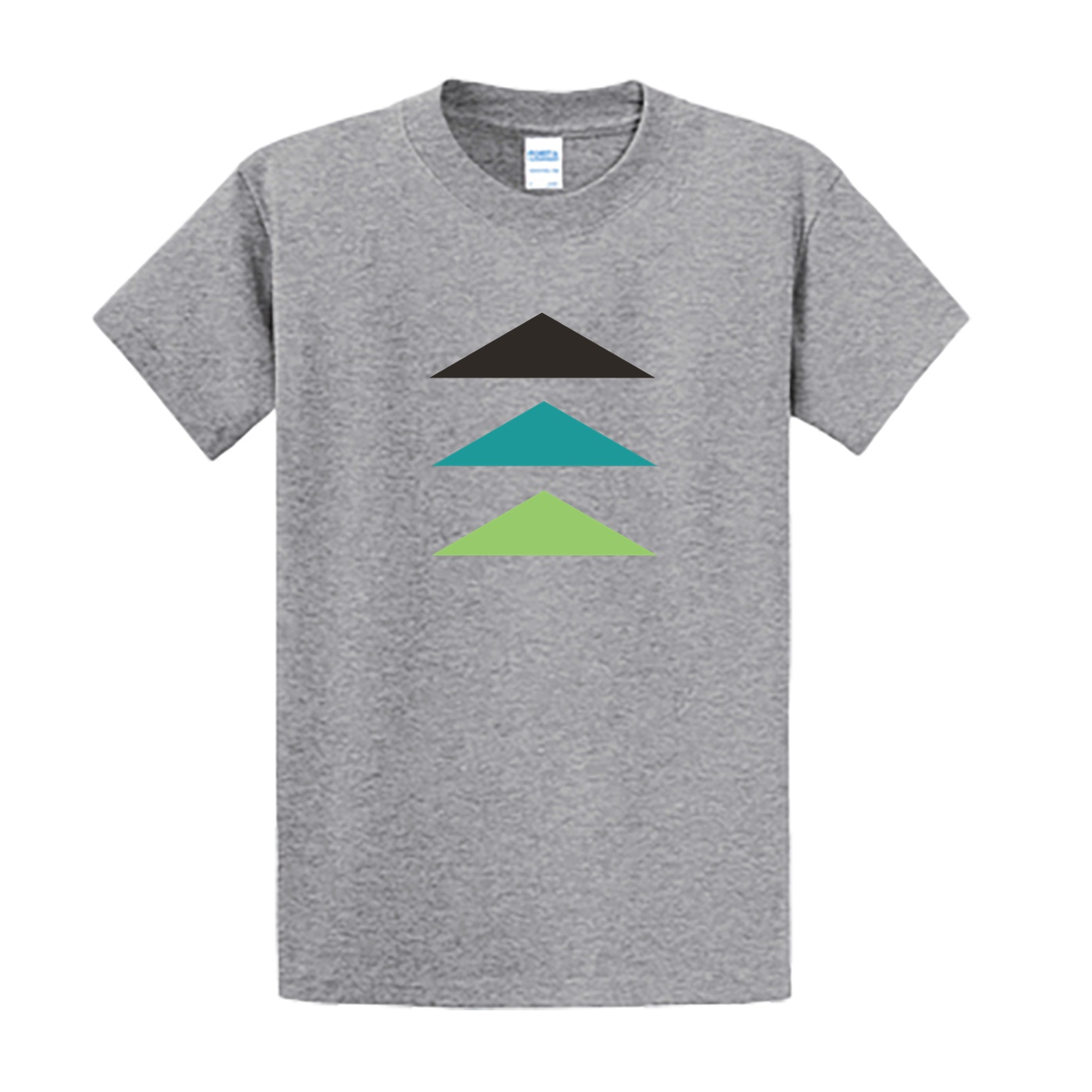 Port & Company Tall Essential Tee - Athletic Heather - Logo Text Drop
