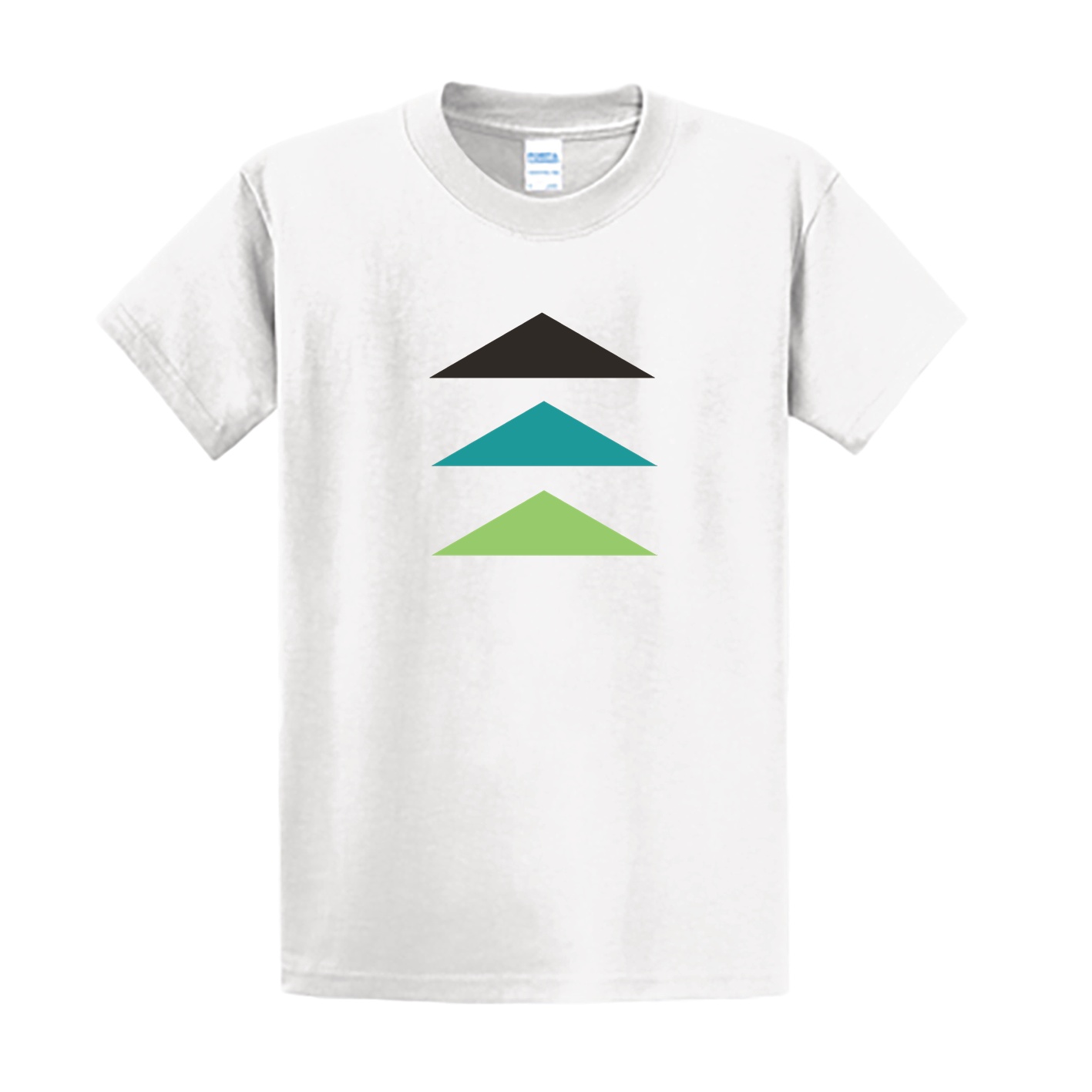 Port & Company Tall Essential Tee - White - Logo Text Drop