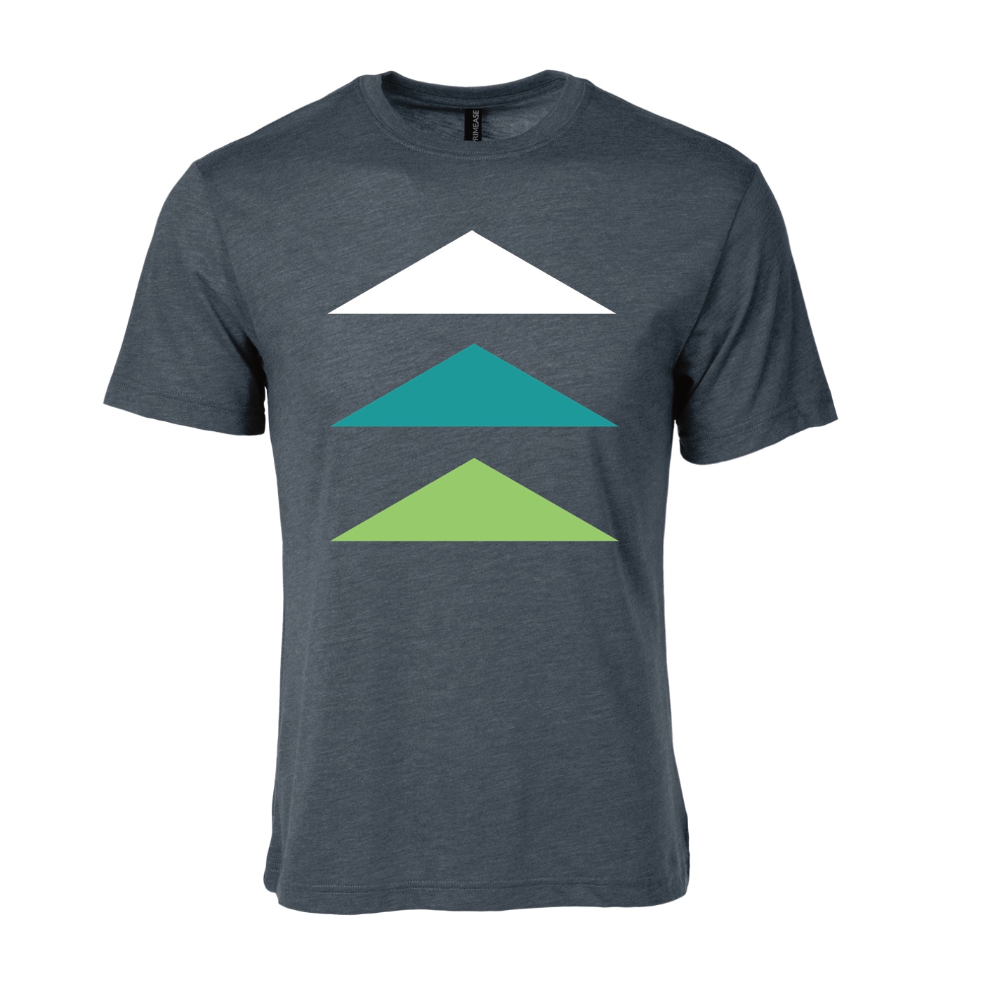 Triblend T-Shirt - Charcoal Heather - Logo Text Drop