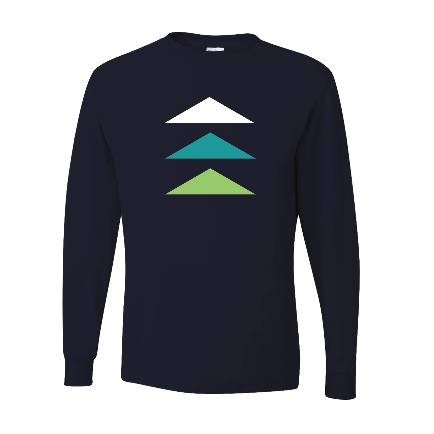 Youth Dri-Power Long Sleeve T-Shirt - Black - Logo Text Drop