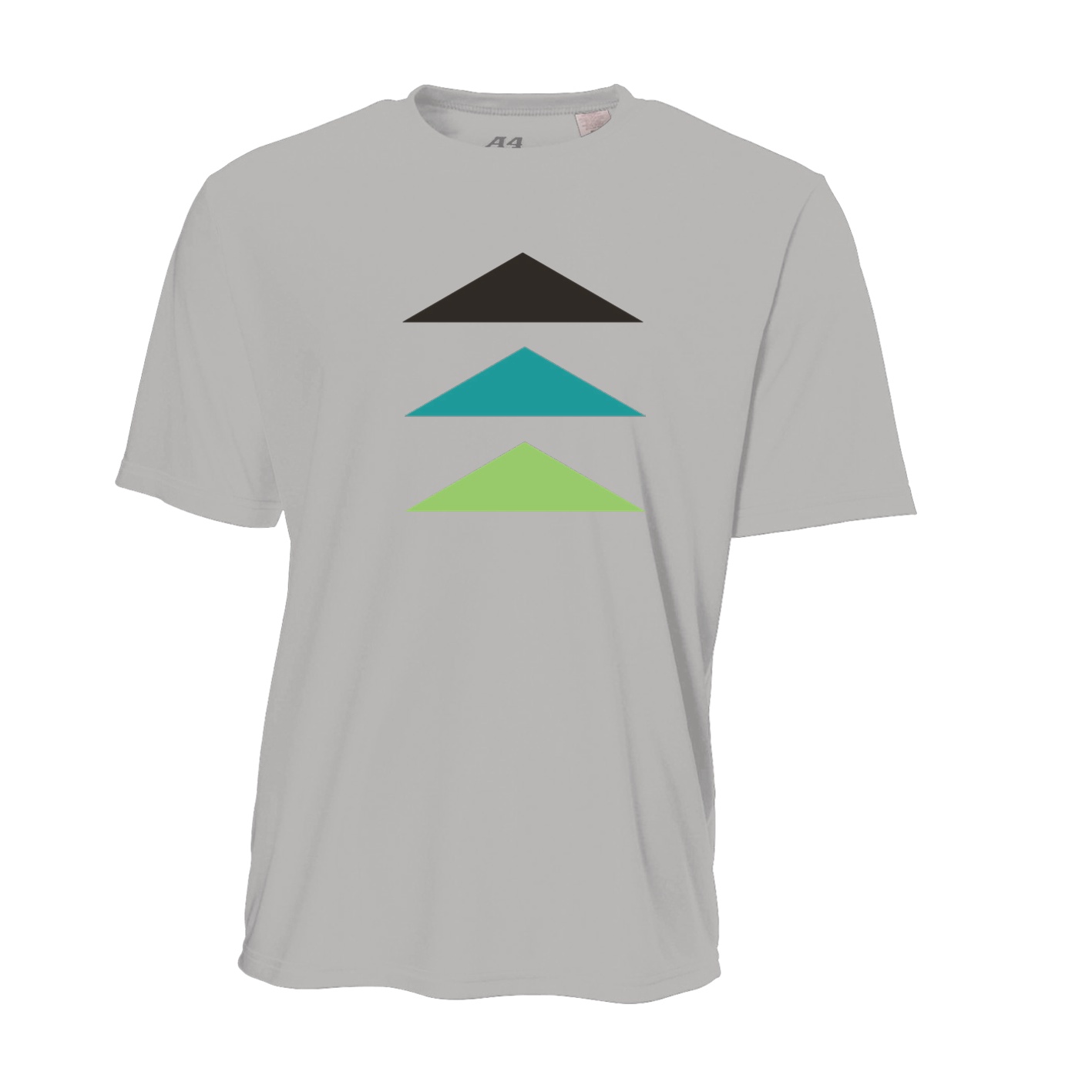 Youth Performance T-Shirt - Silver - Logo Text Drop