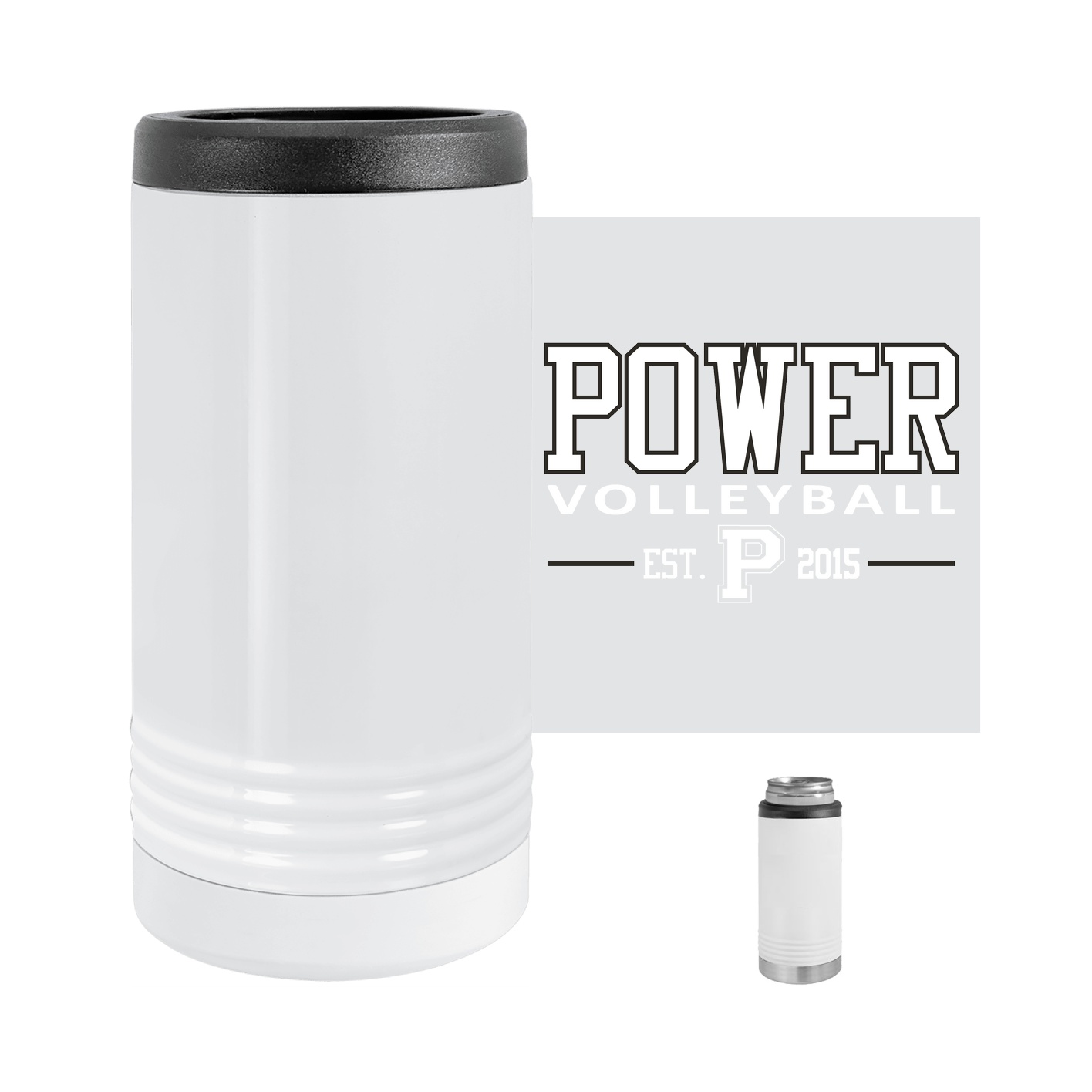 Polar Camel Slim Beverage Holder - White