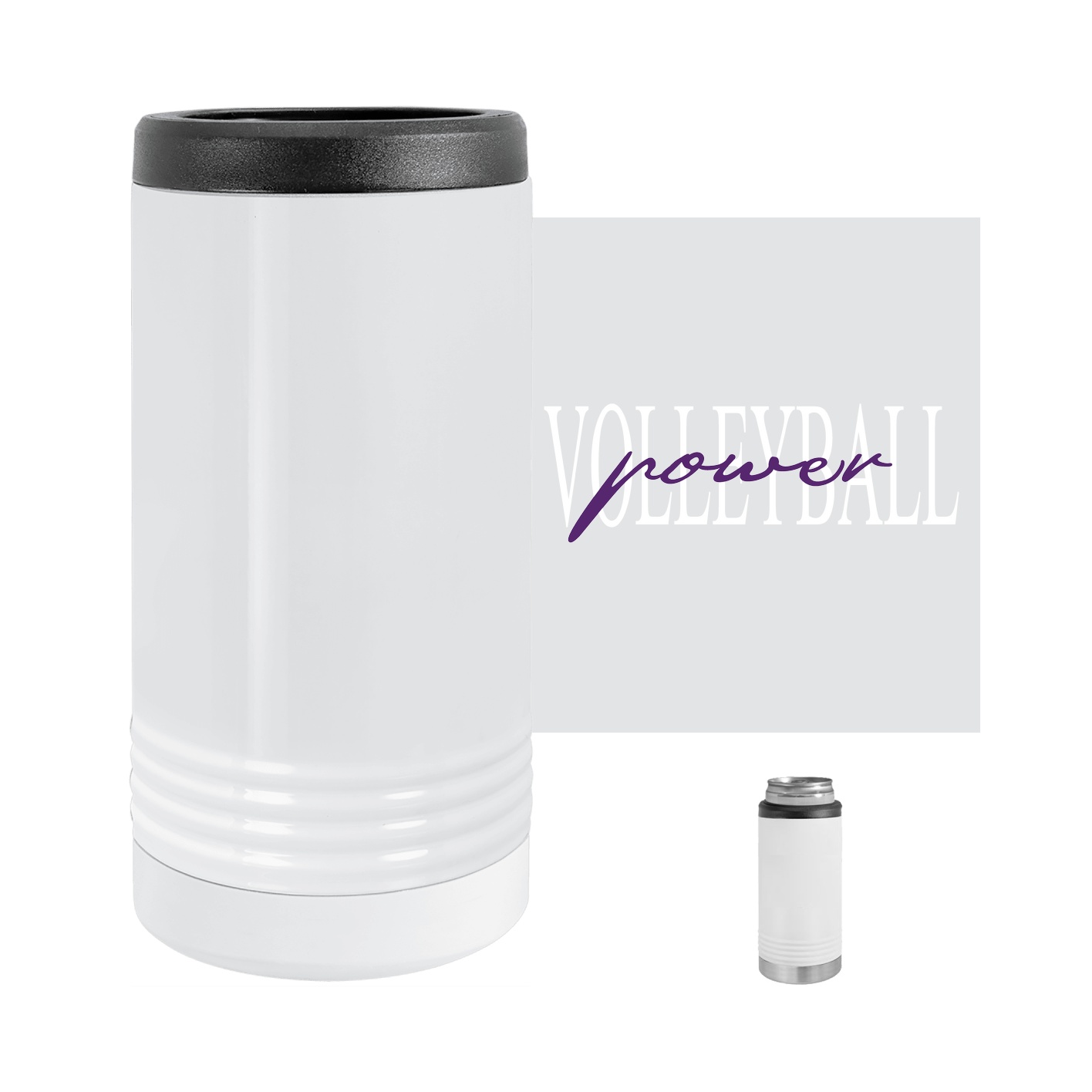 Polar Camel Slim Beverage Holder - White
