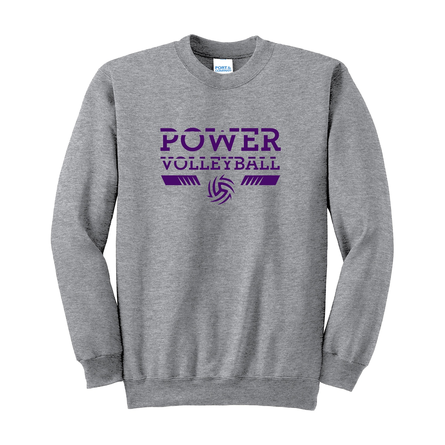 Port & Company Tall Essential Fleece Crewneck Sweatshirt - athletic heather