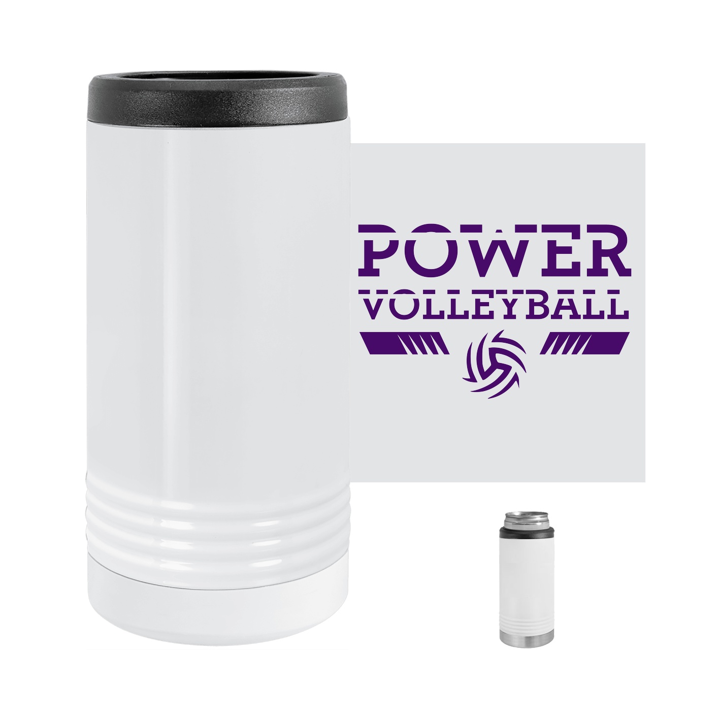 Polar Camel Slim Beverage Holder - White
