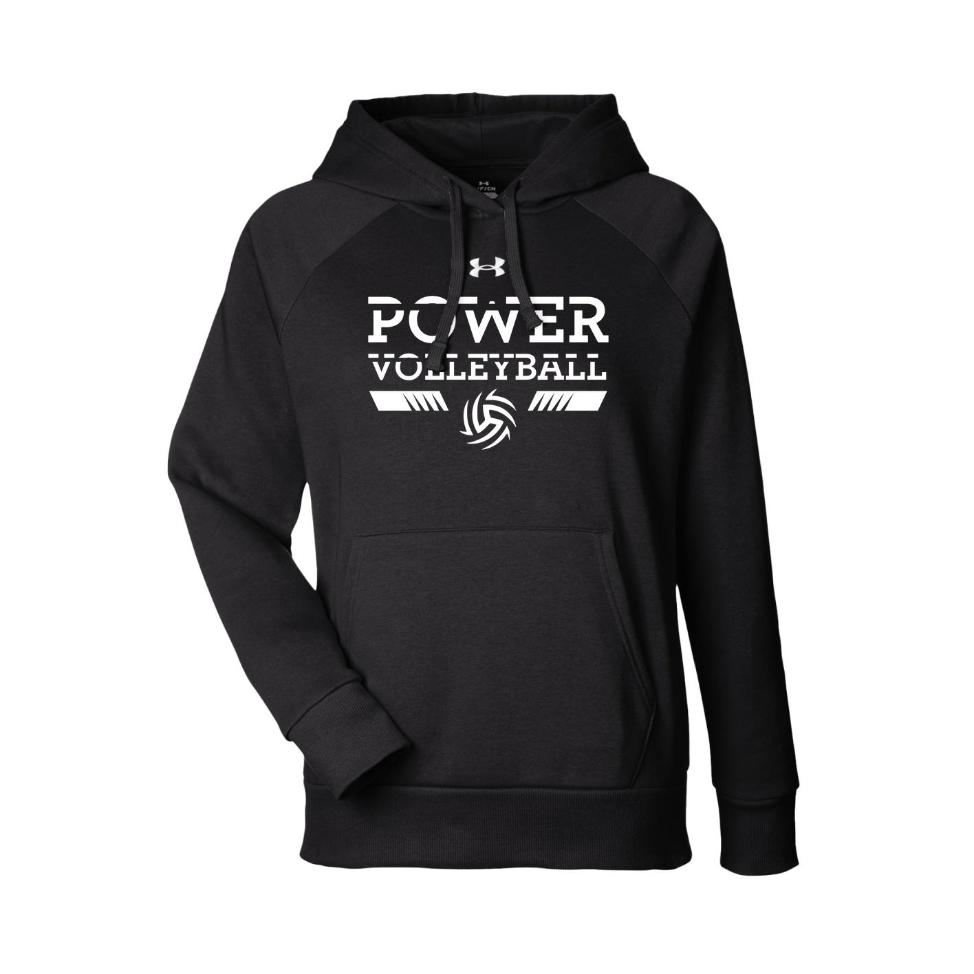 UA Womens Rival Fleece Hooded Sweatshirt - Black