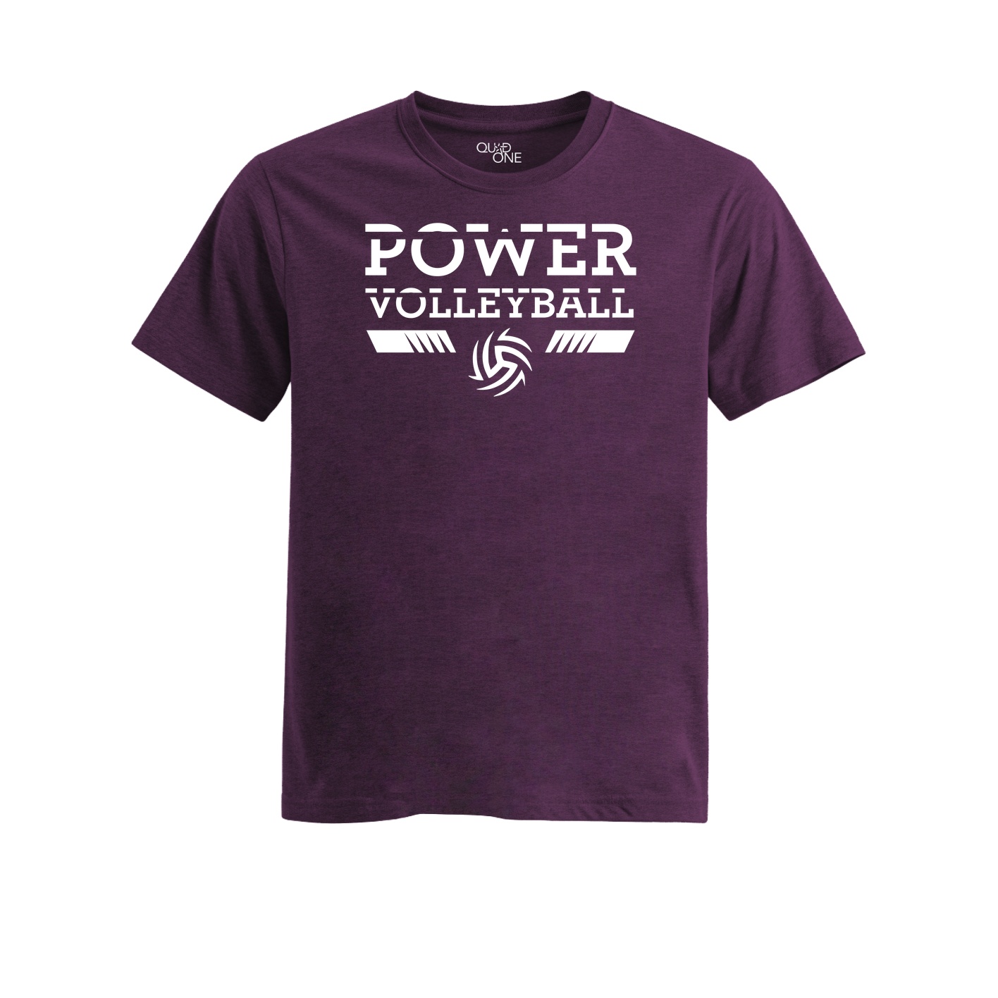 Womens Fitted Triblend Tee - Heather Purple
