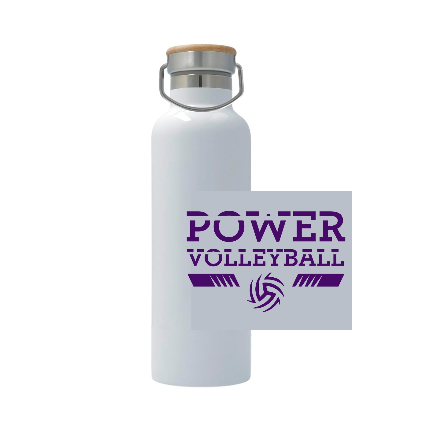 25oz Stainless Steel Thermos - white