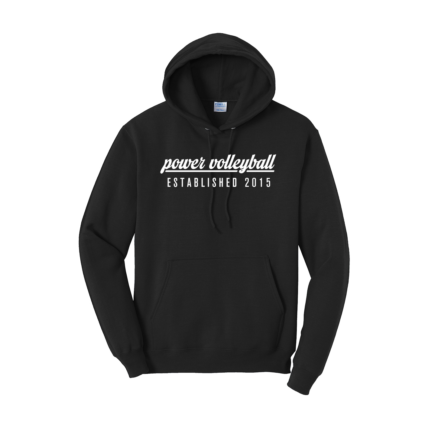 Port & Company Tall Core Fleece Pullover Hooded Sweatshirt - black