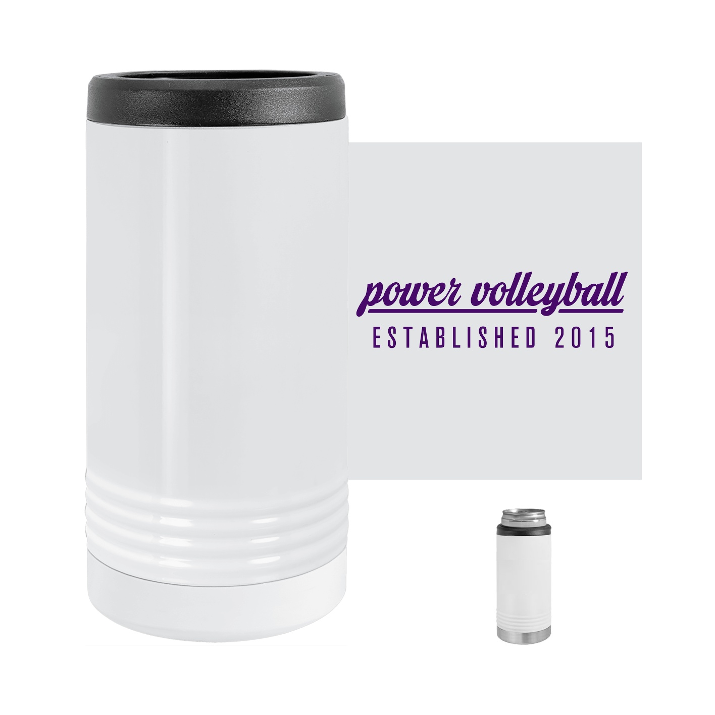 Polar Camel Slim Beverage Holder - White