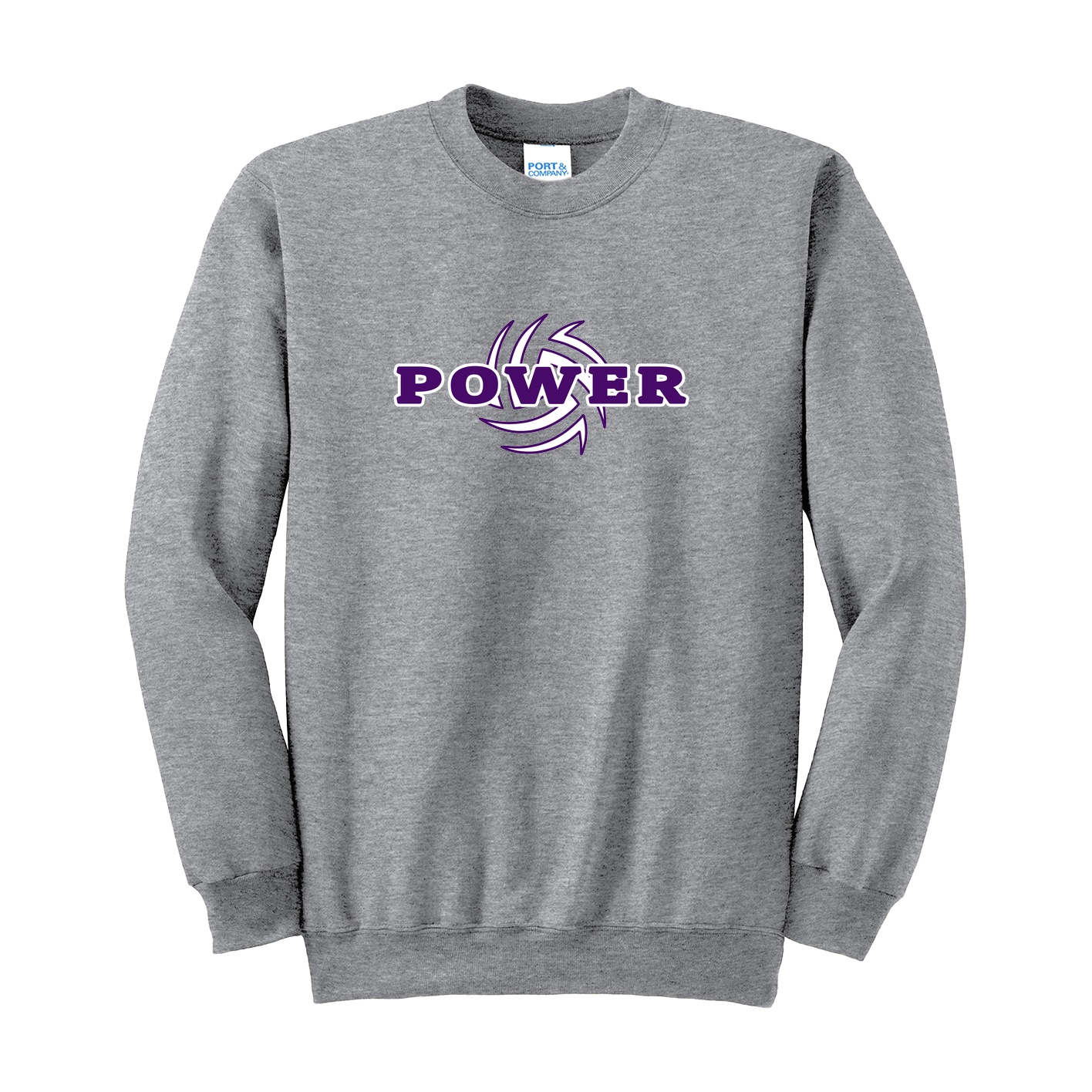 Port & Company Tall Essential Fleece Crewneck Sweatshirt - athletic heather