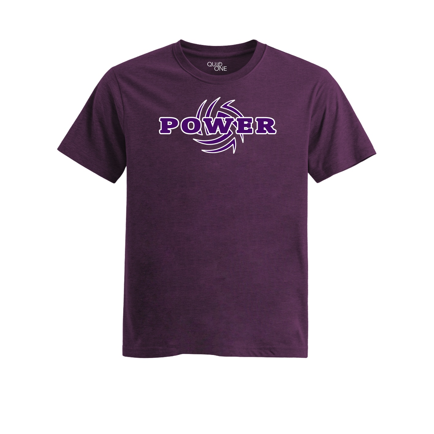Womens Fitted Triblend Tee - Heather Purple