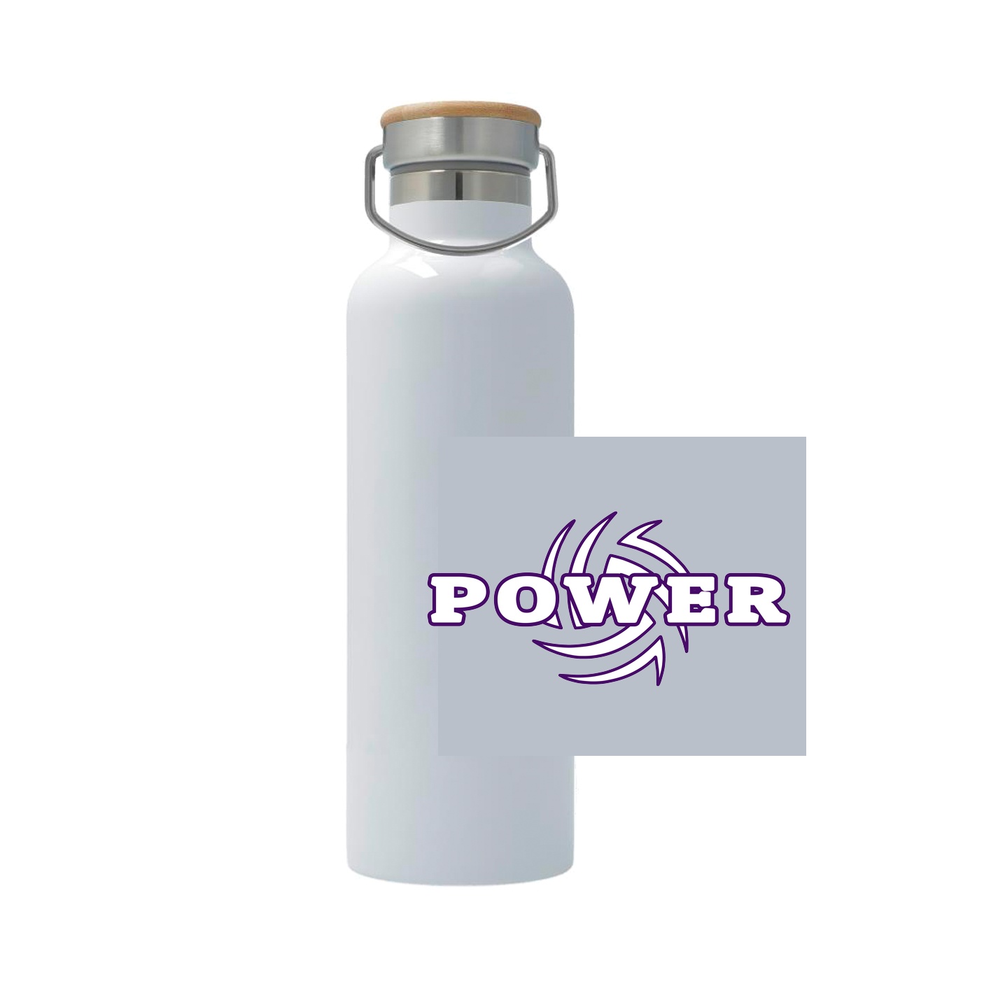 25oz Stainless Steel Thermos - white