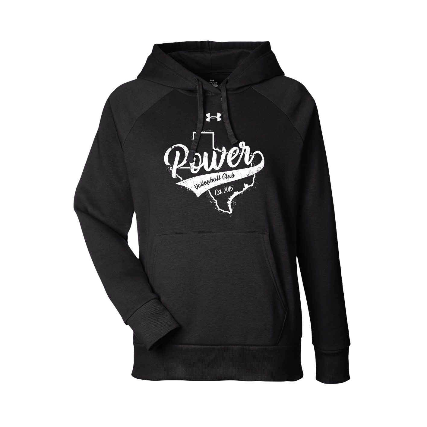 UA Womens Rival Fleece Hooded Sweatshirt - Black