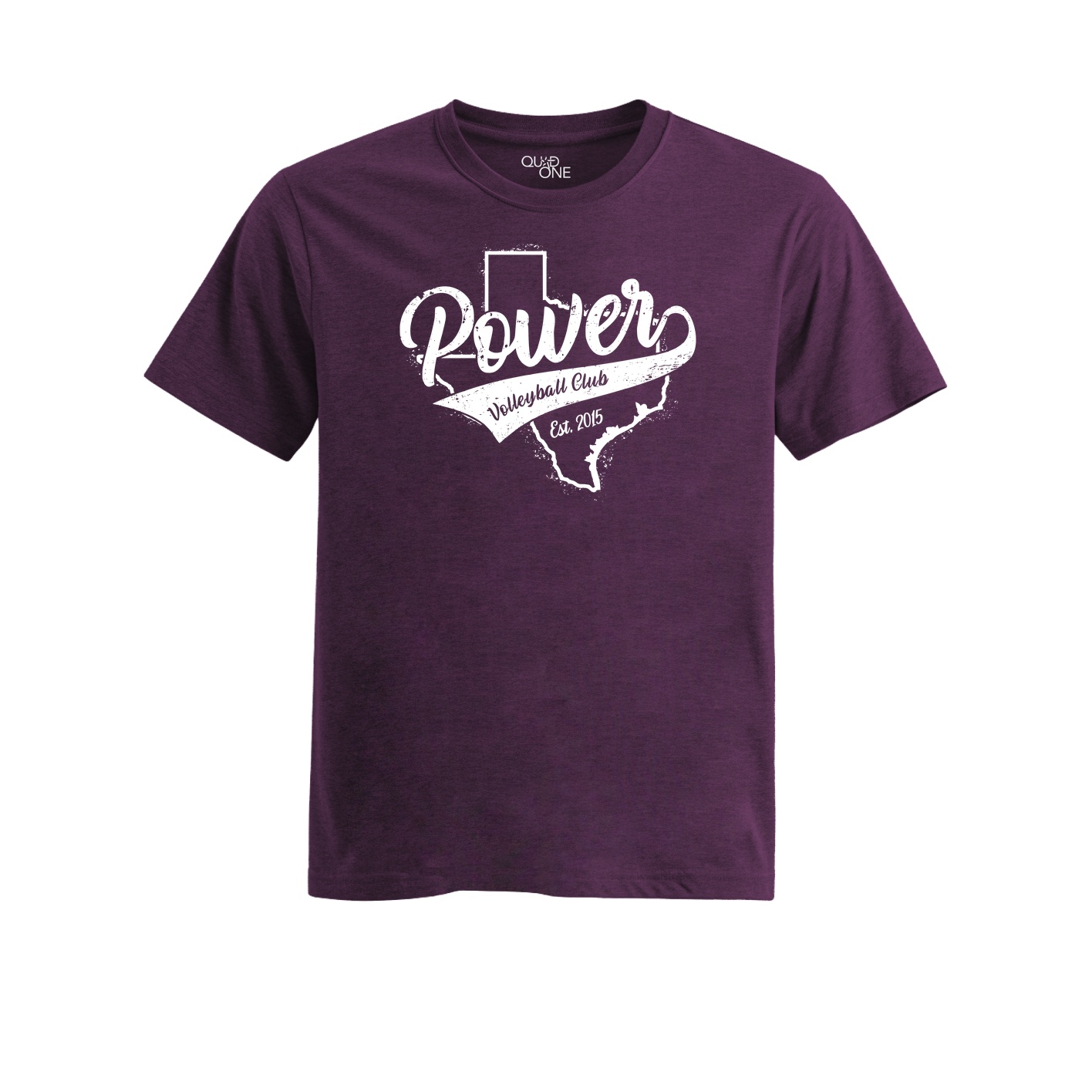 Womens Fitted Triblend Tee - Heather Purple