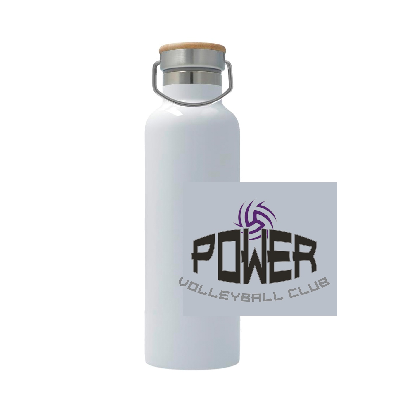 25oz Stainless Steel Thermos - white