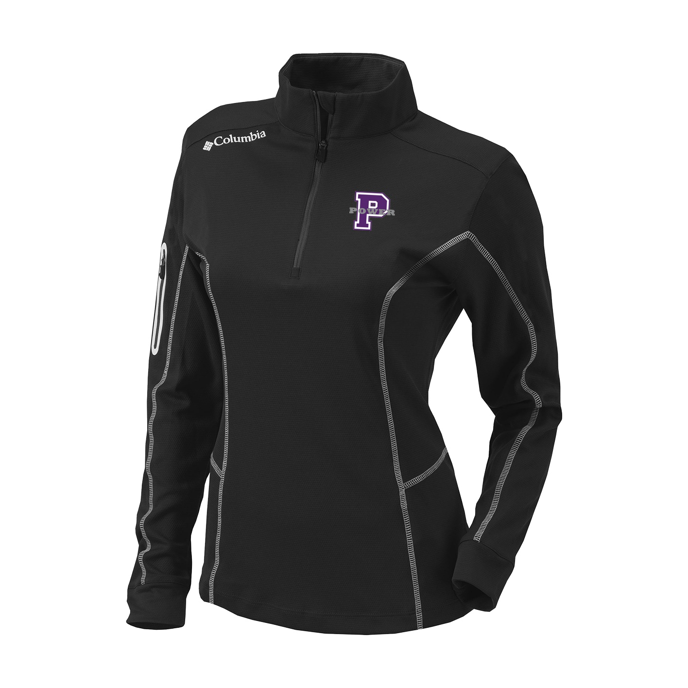 Women's Omni-Wick Womens Shotgun 1/4 Zip - Black