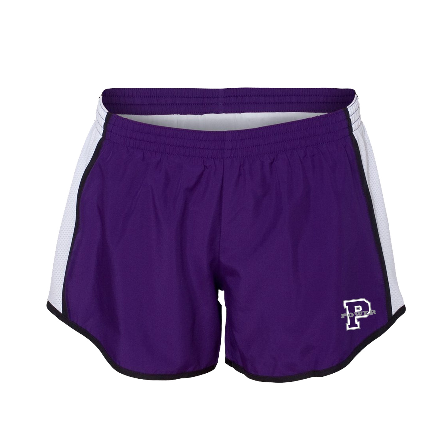 Augusta Ladies Pulse Shorts - purple white