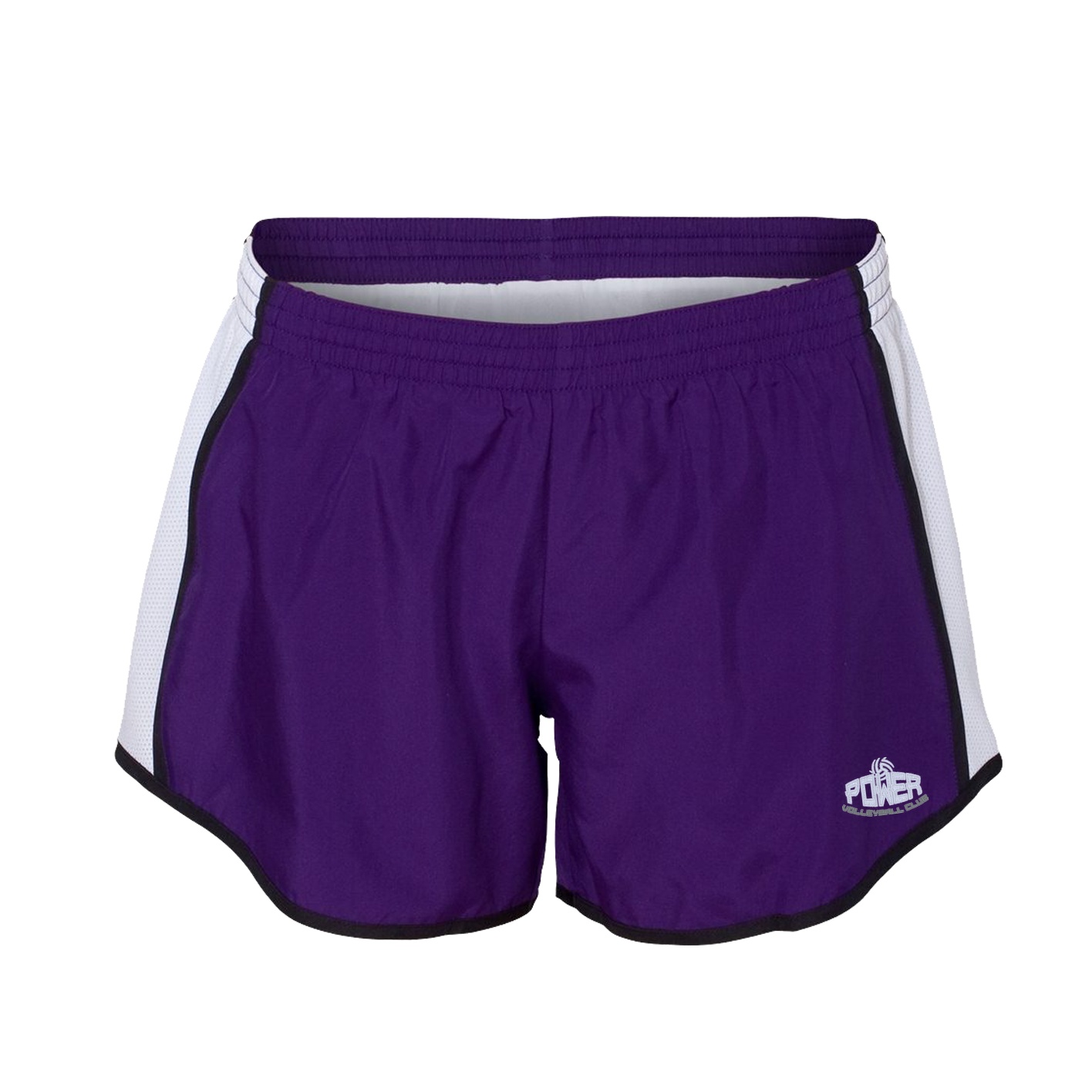 Augusta Ladies Pulse Shorts - purple white