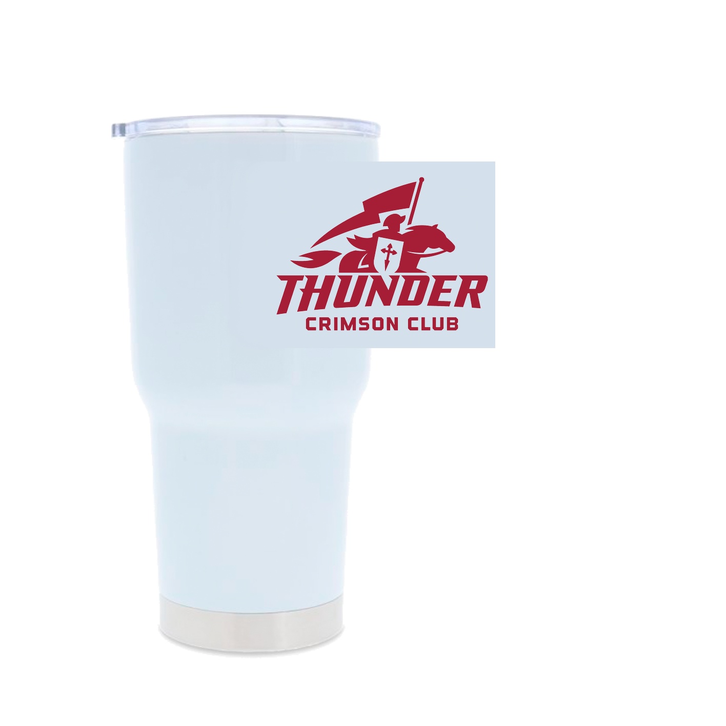 30oz Stainless Steel Tumbler - white