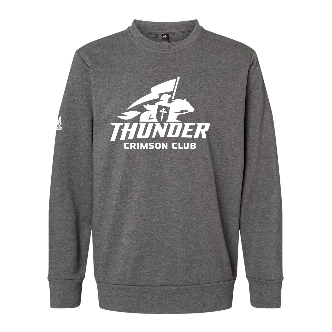 Adidas Fleece Crewneck Sweatshirt - Dark Grey Heather