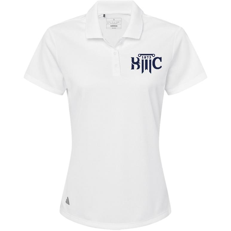 Adidas Sport Polo Women's - White - Embroidery Text Drop