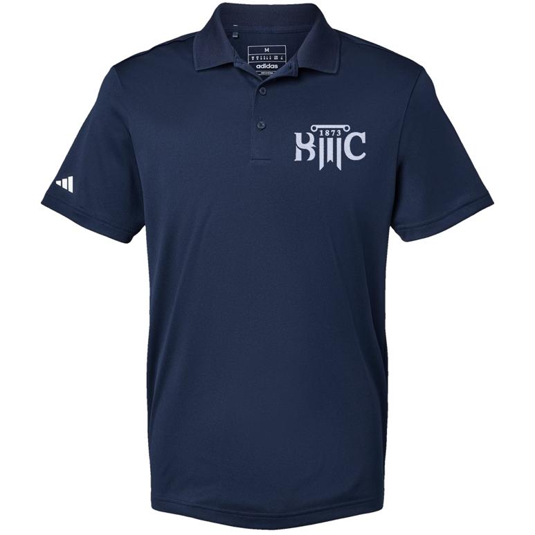 Adidas Sport Polo Women's - Collegiate Navy - Embroidery Text Drop