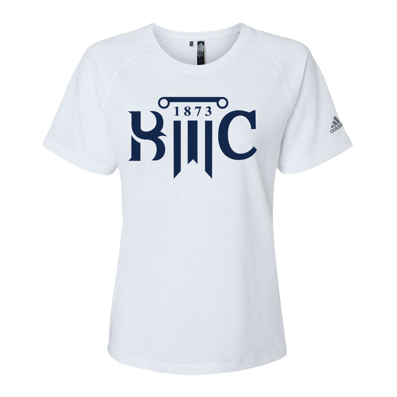 Adidas Women's Blended T-Shirt - White - Logo Text Drop