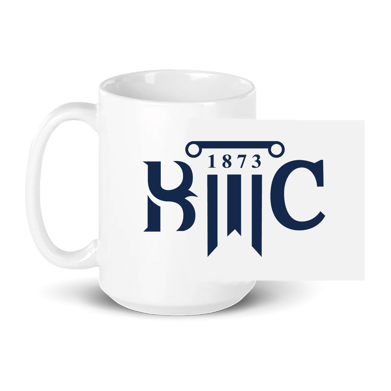 15oz Coffee Mug - White - Logo Text Drop